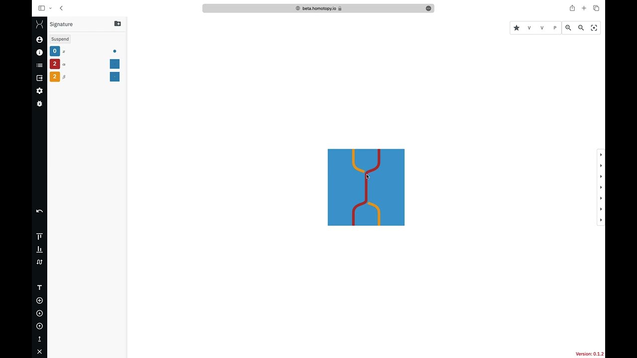Constructing a braiding in homotopy.io