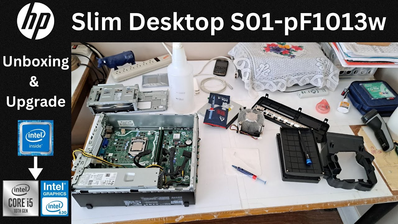 HP S01-pF1013w small desktop | Unboxing & upgrade