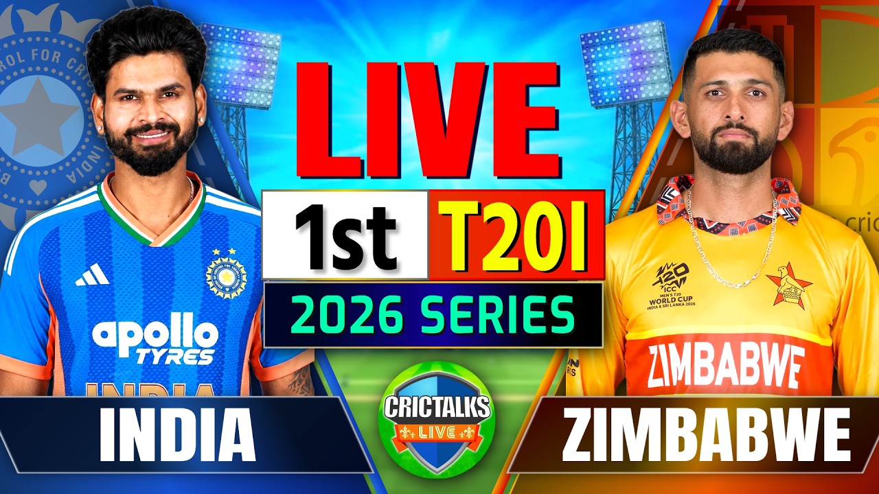 🔴 Live: India Vs Zimbabwe, 1st T20I | 2026 Series | Cricket Match Today Scores & Commentary