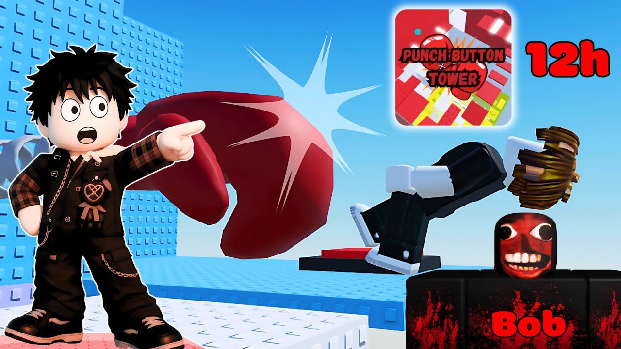 Slap Tower | Mình Đã Phá Đảo Tower Nút Đấm Lúc 12h Đêm Tìm Bí Ẩn Của Bob
