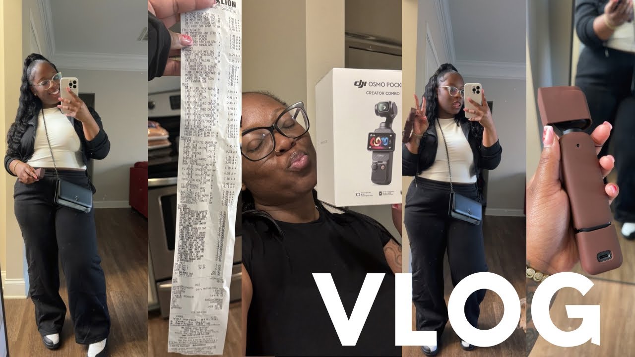 VLOG | new camera - DJI OSMO POCKET 3, hair store finds, grocery shopping, LIT car concert + more