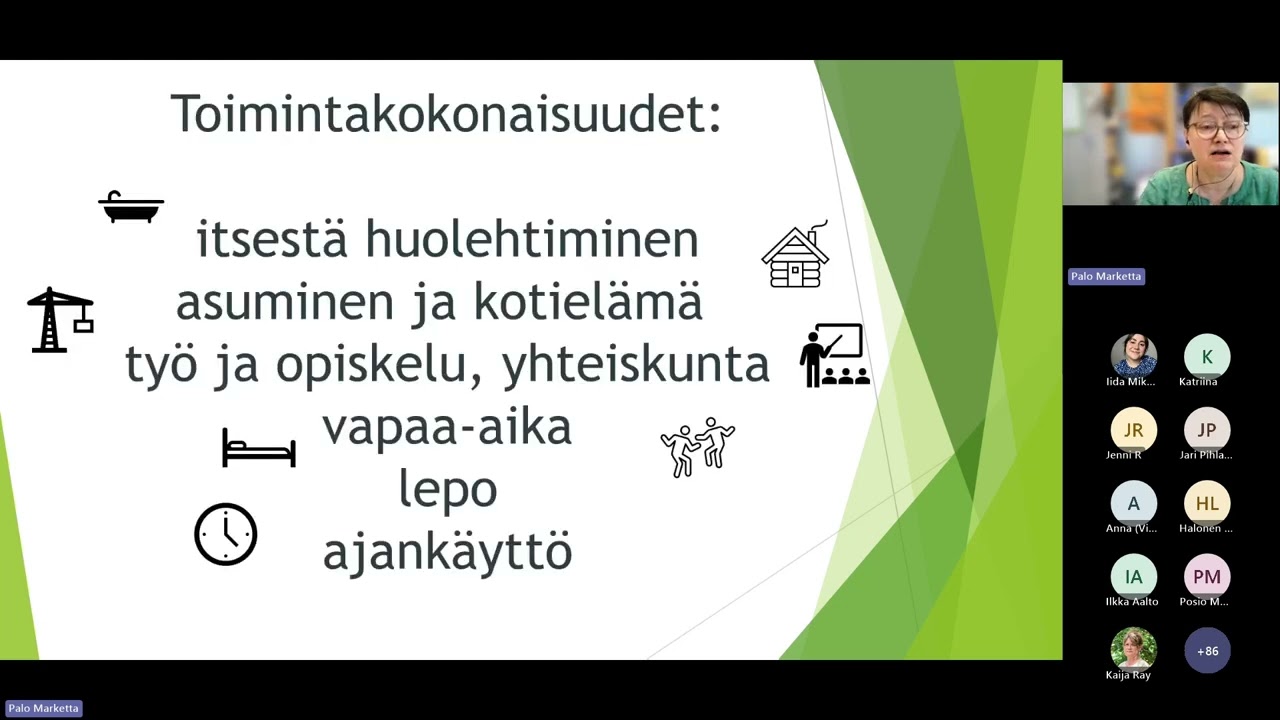Toimintaterapia osana työkyvyn ohjaus  ja valmennustyötä -webinaaritallenne (21.5.2025)