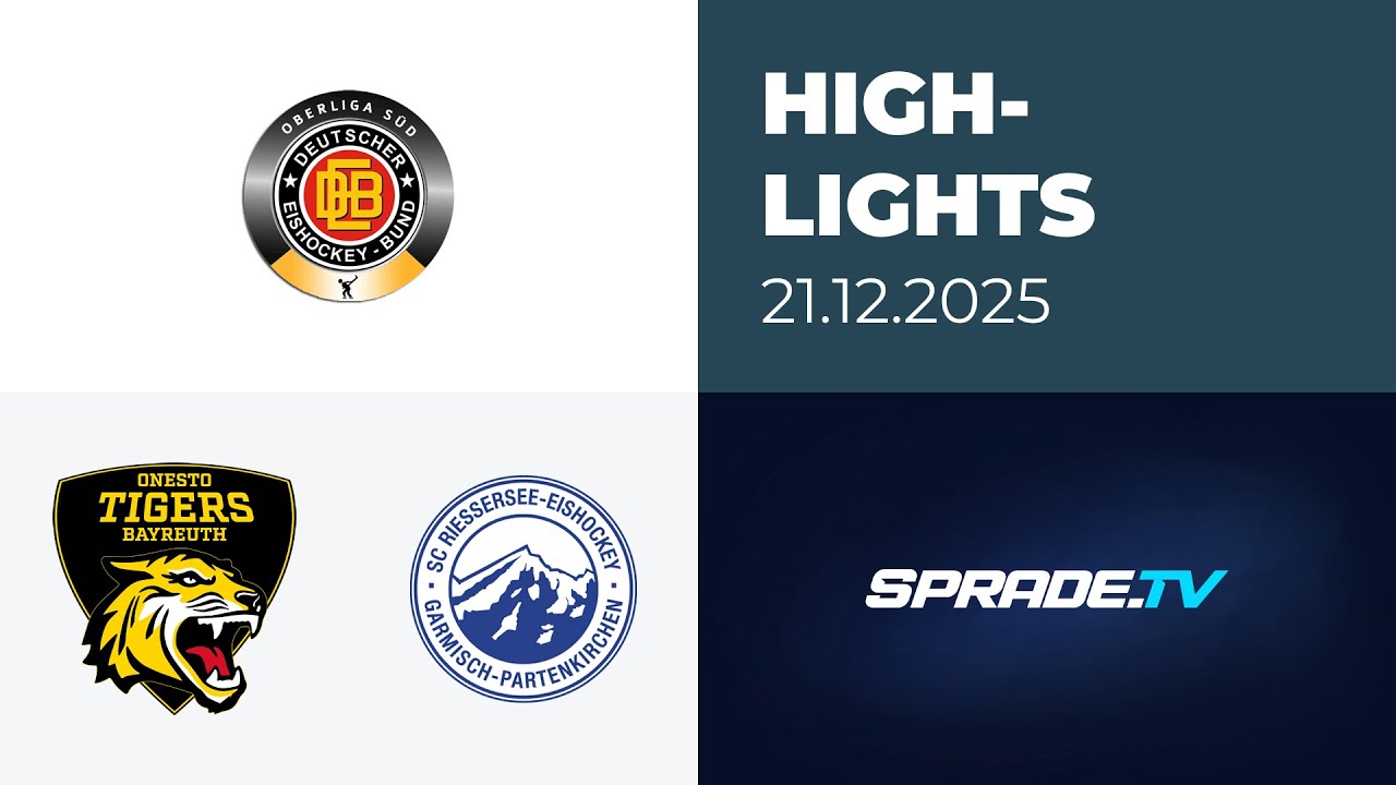 21.12.2025 - Highlights - onesto Tigers Bayreuth vs. SC Riessersee