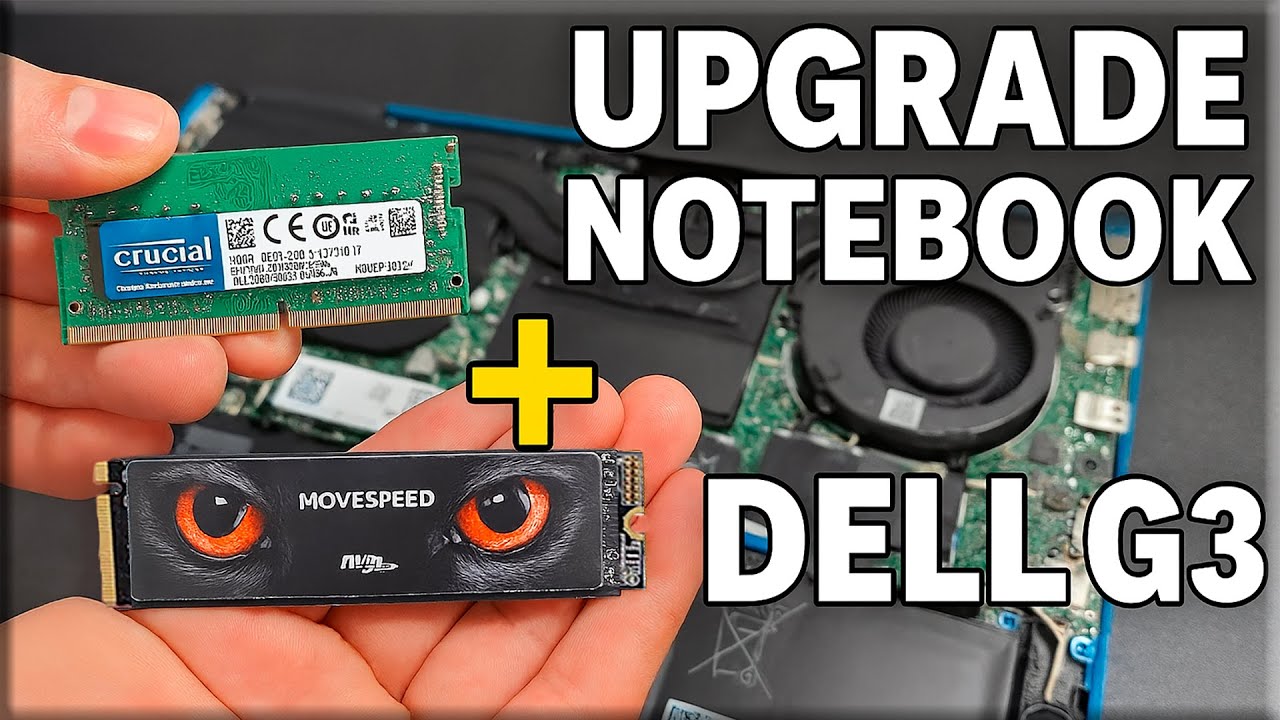 Meu Notebook Dell G3 ficou insano com esse Upgrade!