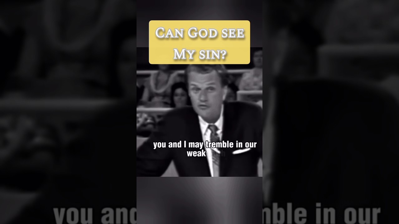Can God see my sin? #question