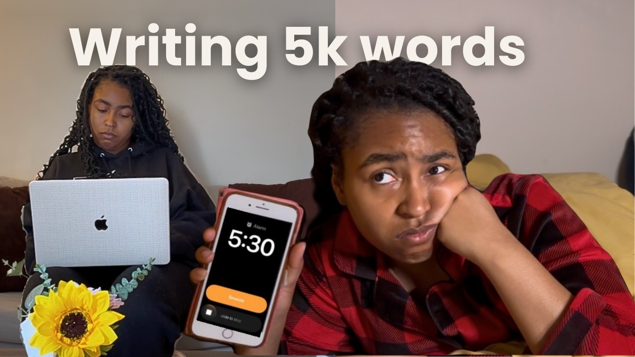 Waking Up at 5AM to Write 5K Words Before My Deadline ☕️✍🏾