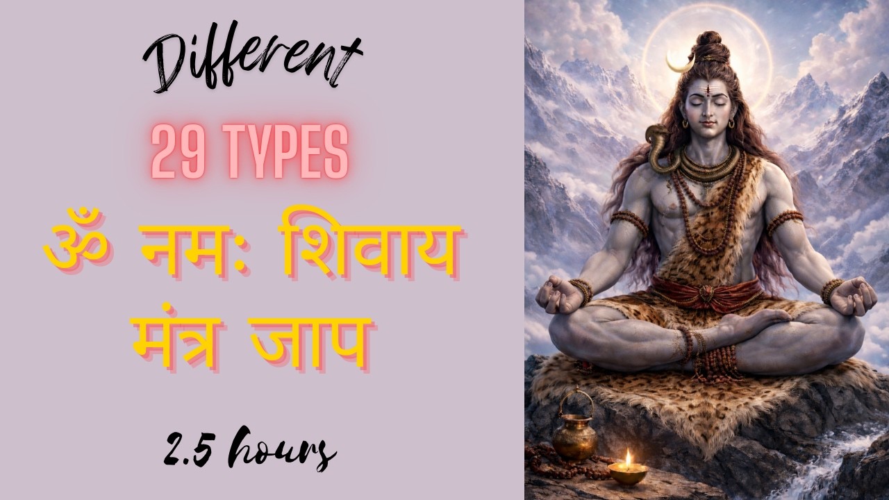 ॐ नमः शिवाय मंत्र जाप  | Om Namah Shivay |  अलग अलग २९ तरह के मंत्र जाप |