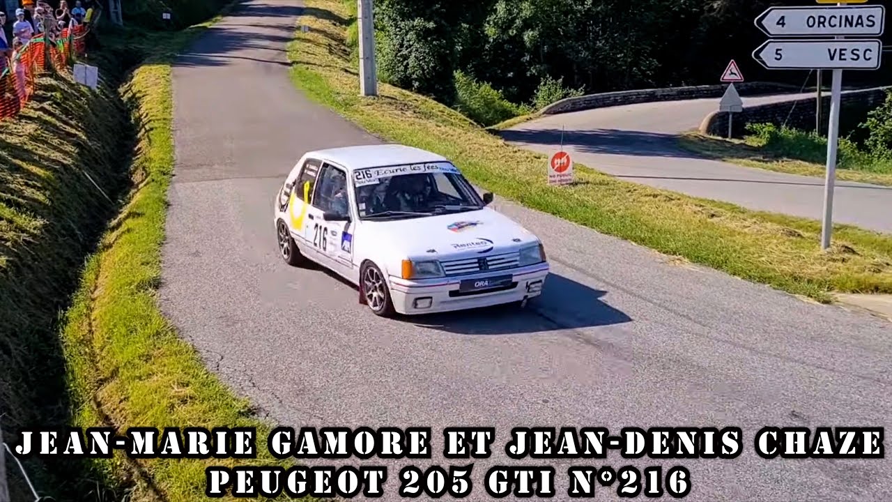 Rallye de l'Écureuil Drôme Provençale 2023 Peugeot 205 GTI N°216 Jean-Marie GAMORE Jean-Denis CHAZE