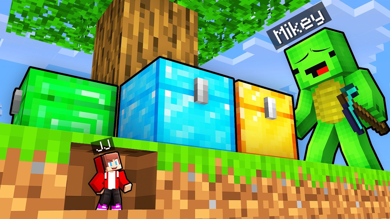 JJ Find Ways to Rob Secret Chests from Mikey in Minecraft (Maizen)