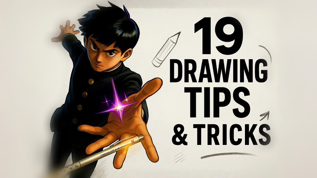 “19 Drawing Tips & Tricks to Instantly Improve Your Art”🔥| @Kenji_senpaiii