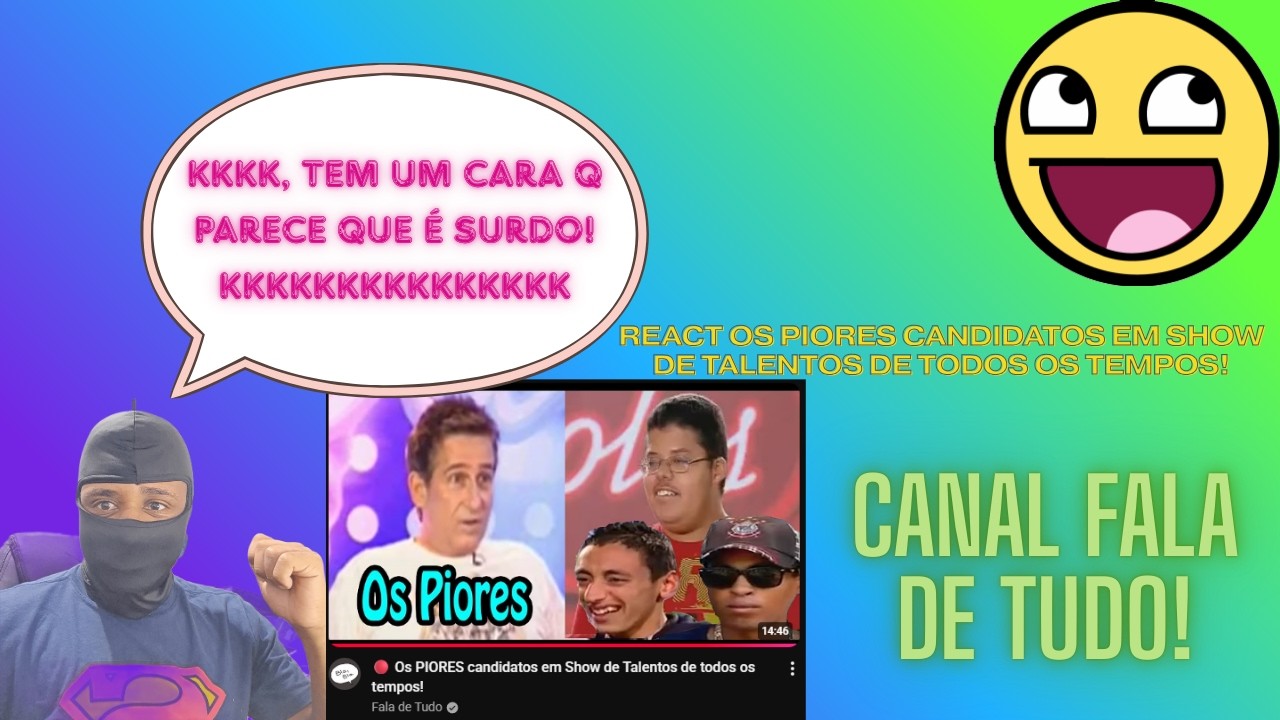 REACT, Os PIORES candidatos em Show de Talentos de todos os tempos! Canal Fala De Tudo!