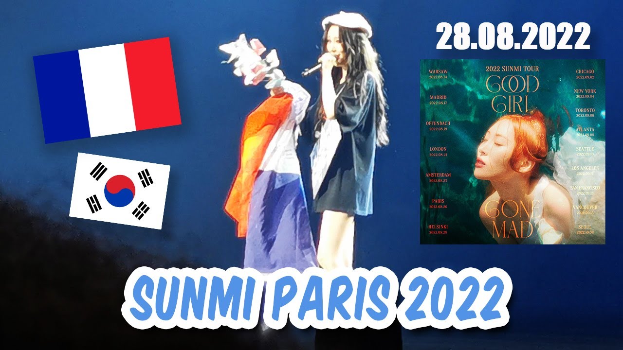 VLOG CONCERT SUNMI PARIS 2022 (GOOD GIRL GONE MAD)