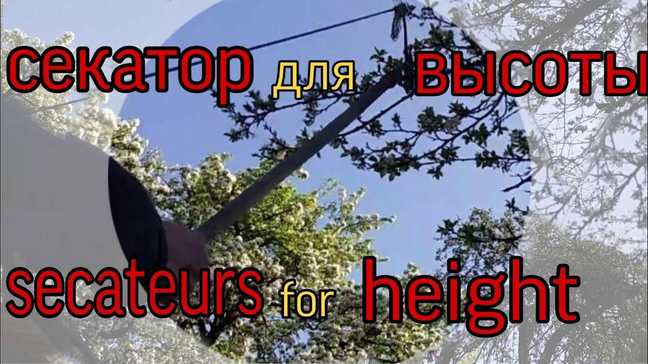 ✂️Садовые ножницы✂️ для ВЫСОТЫ, своими руками, без СВАРКИ!!! Secateurs for HEIGHT, do it yourself!!!