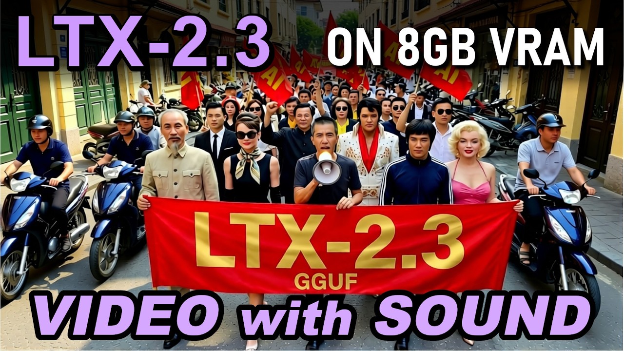LTX-2.3 Image to Video with Sound on 8GB VRAM