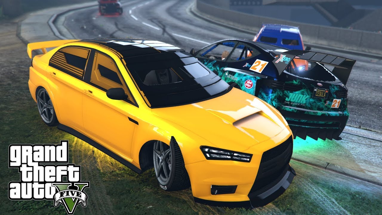 KURUMY VS MEGA DRIFTER FLASH GT w GTA 5 Online Hogaty i EKIPA 
