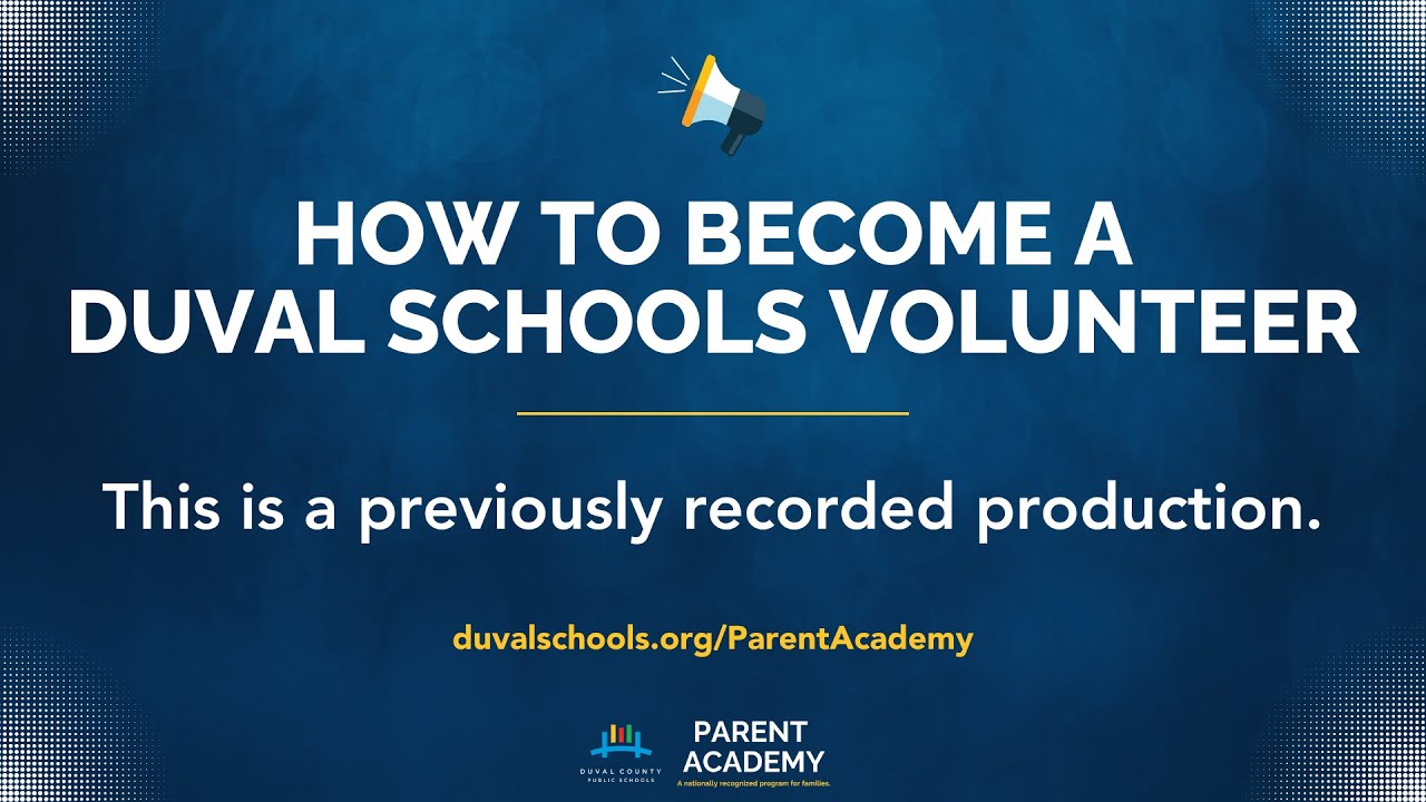 How to Become a Volunteer in Duval Schools