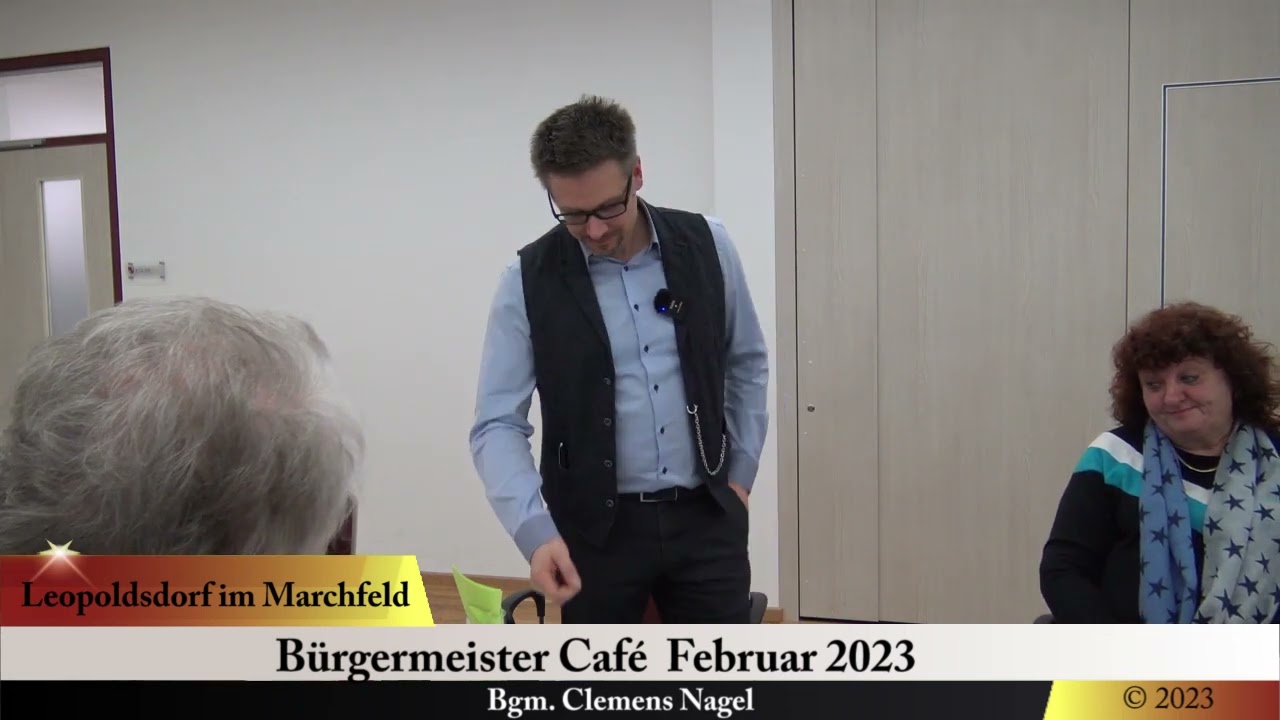 Bürgermeister Cafe Feber 2023 Leopoldsdorf  im Marchfeld