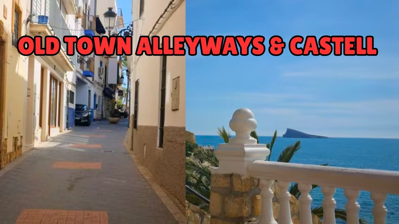 Benidorm Old Town Alleyways & Castell Walk | Costa Blanca Tour  #benidorm #oldtown #castell