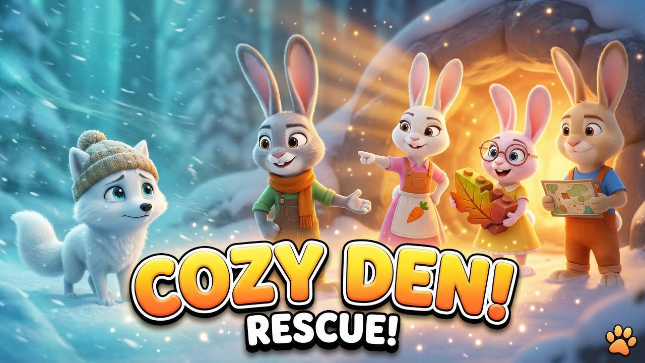 The Buck’s Forest Adventures – Cozy Winter Den Rescue for an Arctic Fox! 🦊❄️🏡 Winter Safety for Kids