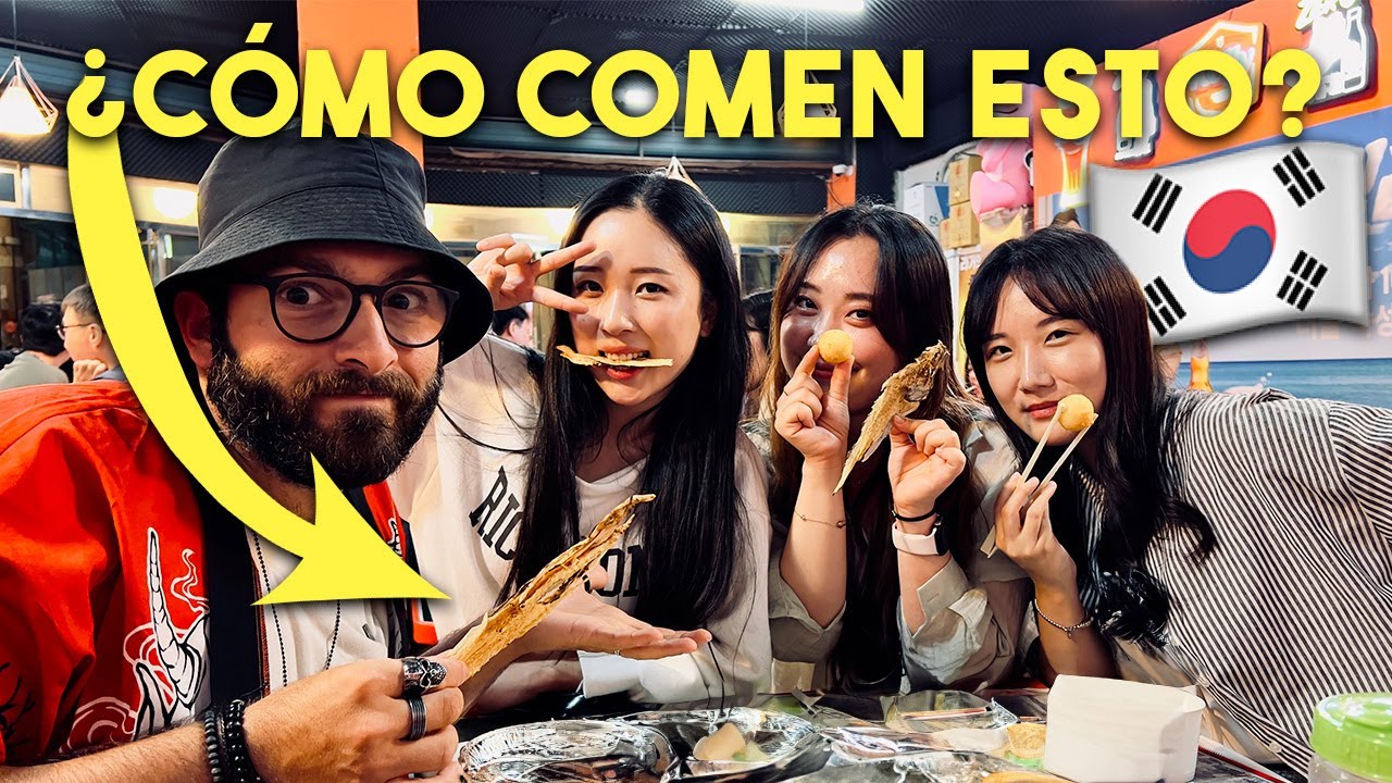 Probado comida CALLEJERA y típica en COREA 🇰🇷 ¿Es verdad que comen perro?