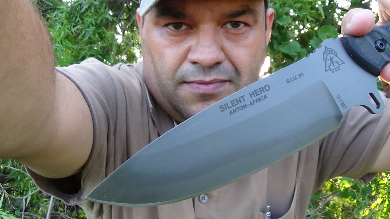 TOPS Silent Hero Knife Hunting Survival HERO-01