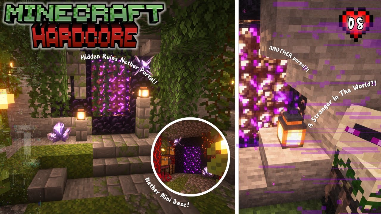 I went to the Nether but came back to a STRANGER?! | Lets Play HARDCORE Minecraft 1.21 | Episode 8