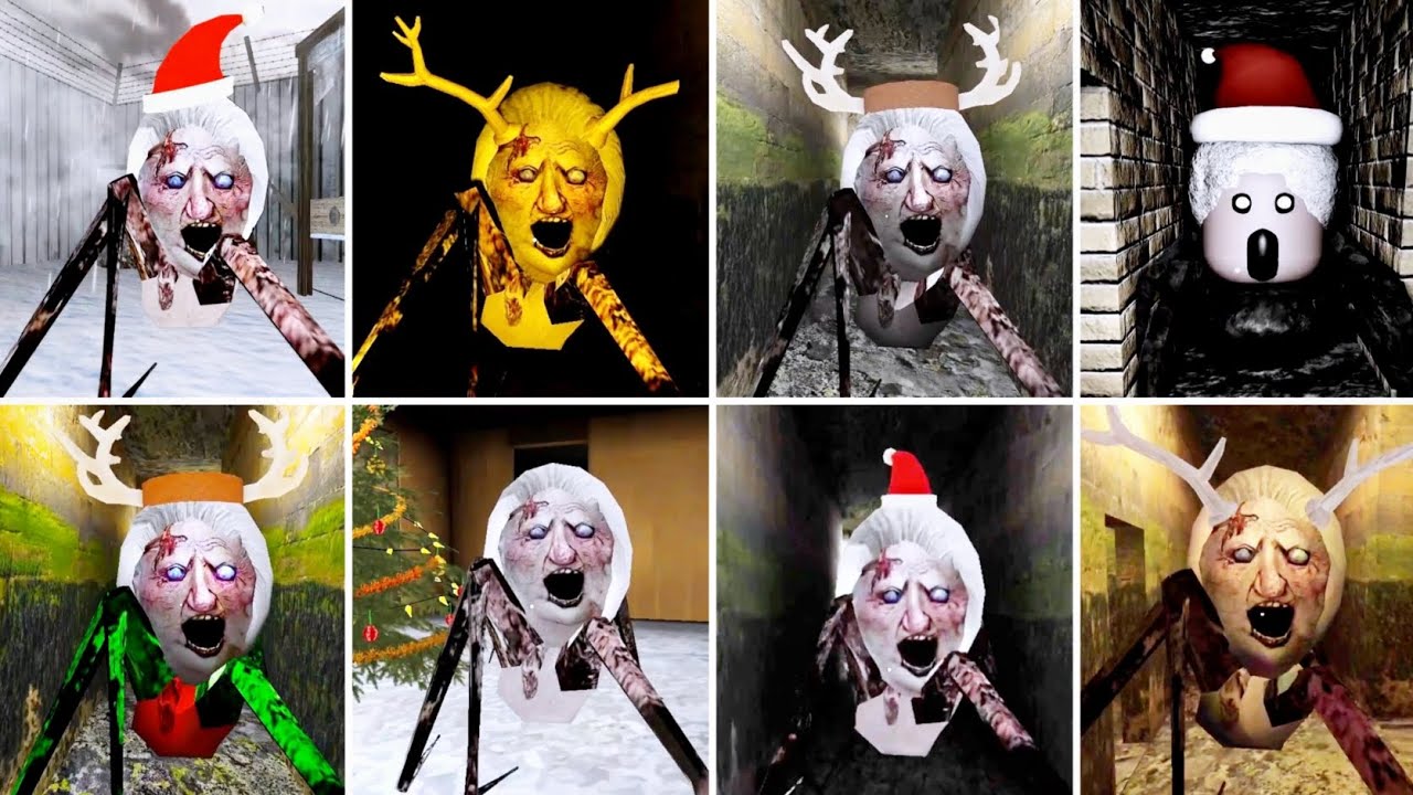 Christmas Spider Mom All Jumpscares In Granny 1.9 And The Twins | Granny New Update Spider Angeline