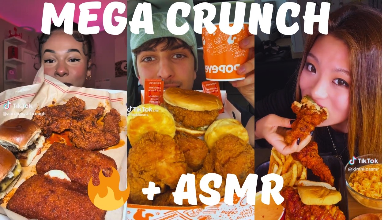 Extreme Crunch ASMR MUKBANG: Chicken, Fries, Nuggets & Chocolate 🔥🍗