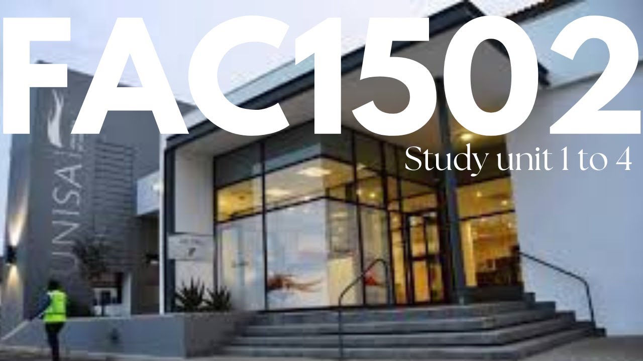 FAC1502 Study Unit 1 to 4
