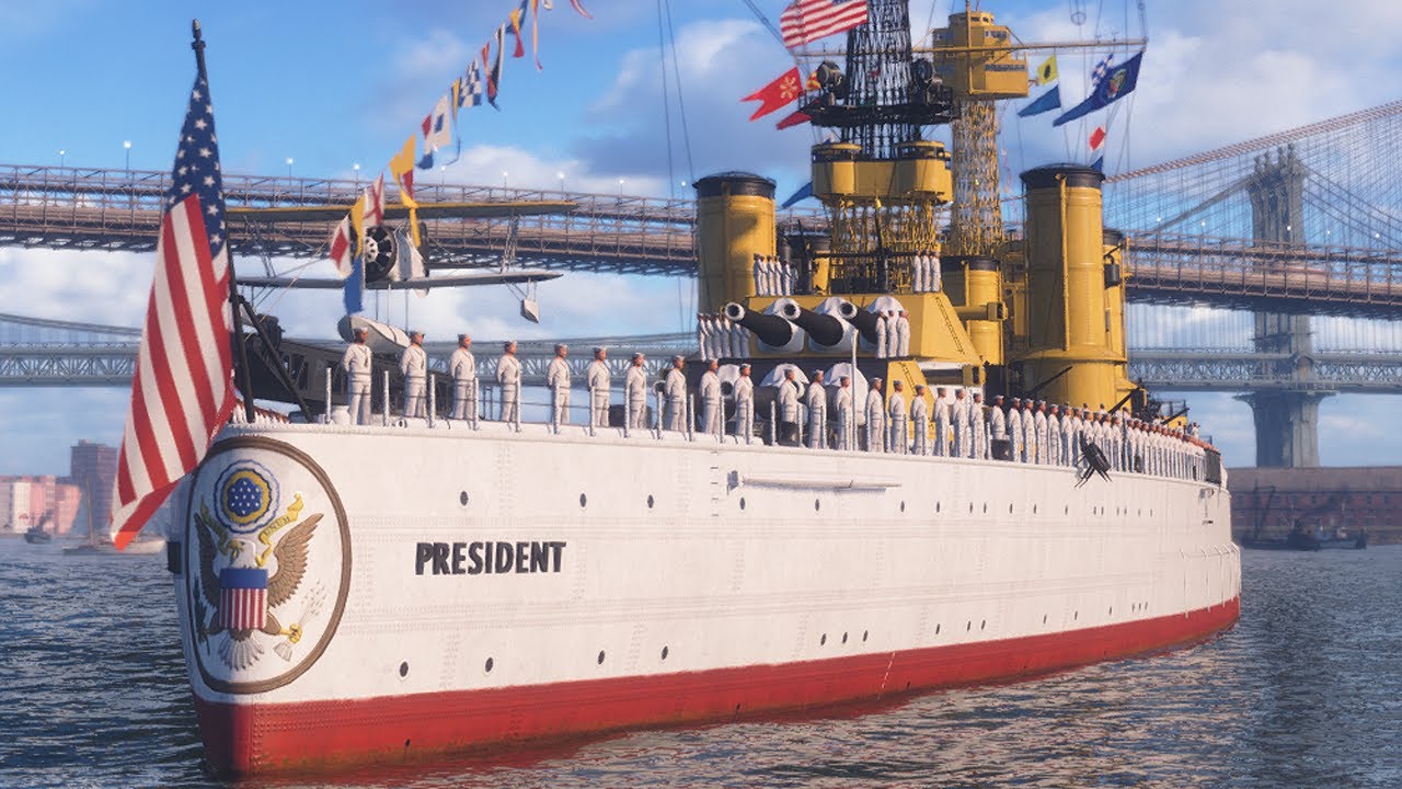 Верфяной новогодний PRESIDENT в Мире кораблей🌟