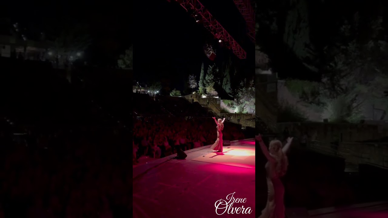 Irene Olvera en vivo: Actuación en el Teatro de la Axerquia con Paco Montalvo