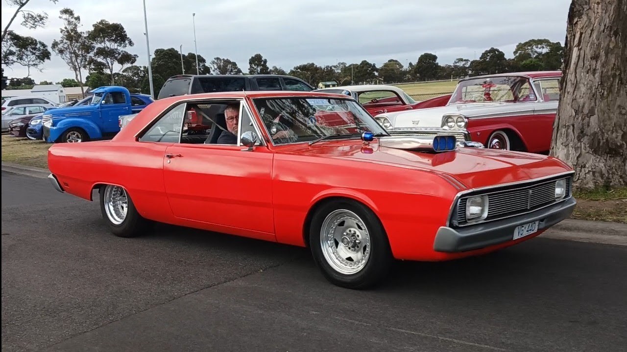 Classic Cars Arriving at Classic Car Meet
