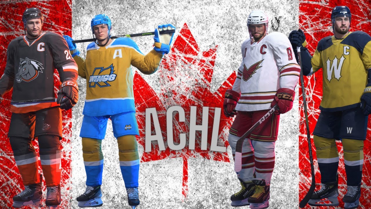 New Custom Jersey reveals for the ACHL *ALL CANADIAN HOCKEY LEAGUE* NHL 24