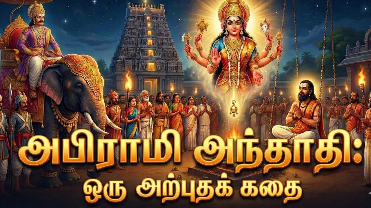 அபிராமி பட்டர் | அபிராமி அன்னையின் அற்புத அருள் | @maheshacreations2025 #god #goddess #story 