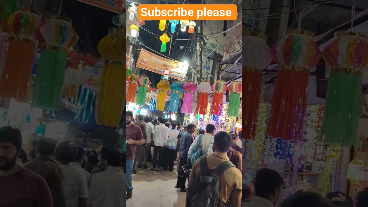 DIWALI🎇KI SHOPPING OR MARKET DEKHIYE KANPUR.#diwali #diwalispecial #diwalilights #india #new #shorts