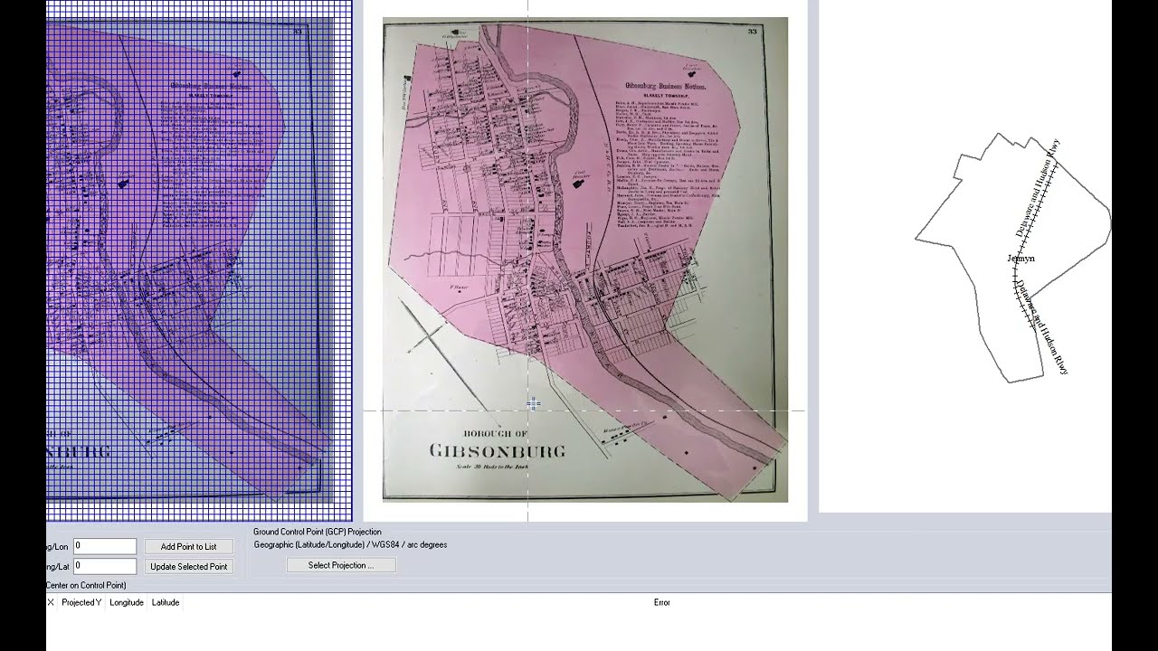 Global Mapper Georeference an Old Paper Map