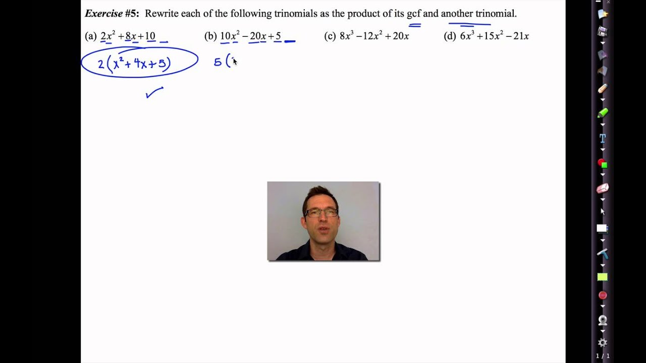 Common Core Algebra II.Unit 6.Lesson 2.Factoring