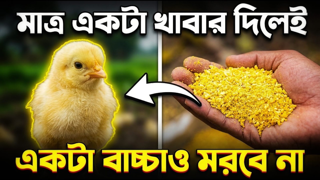 এইটা খাবার বানিয়ে খাওয়ালে সারাজীবন দেশি মুরগির বাচ্চা সুস্থ্য থাকবে | দেশি মুরগি পালন