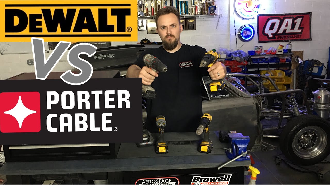 Dewalt 20-Volt MAX Lithium-Ion vs Porter cable Drill.