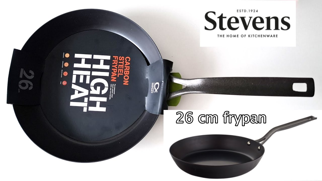 Capital Kitchen carbon steel FRY PAN 26 cm (pre-seasoned) from Stevens in New Zealand