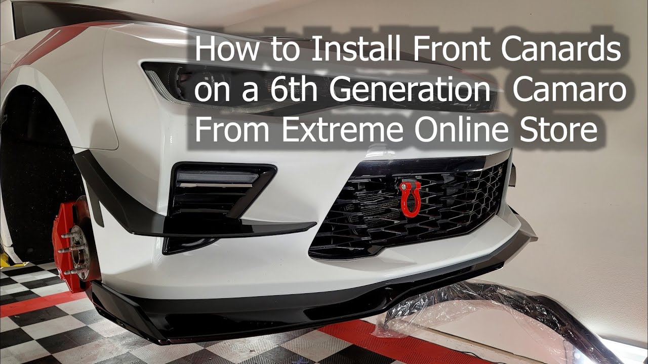 How to Install Front Canards on a 6th Generation Camaro