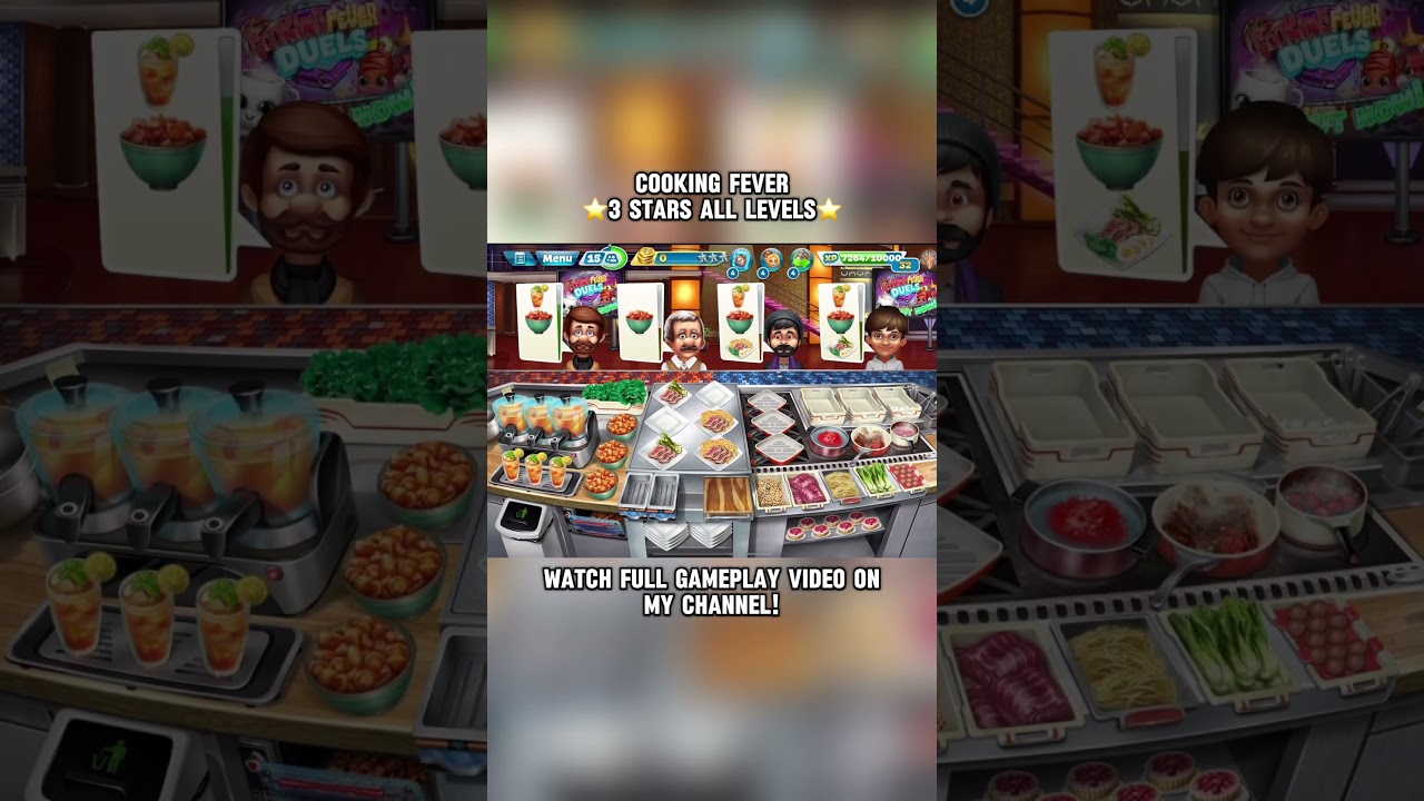 Cooking Fever Gameplay Gourmet Restaurant 3 Stars All Levels ⭐️ Best Cooking Game 2024 🙌🏻
