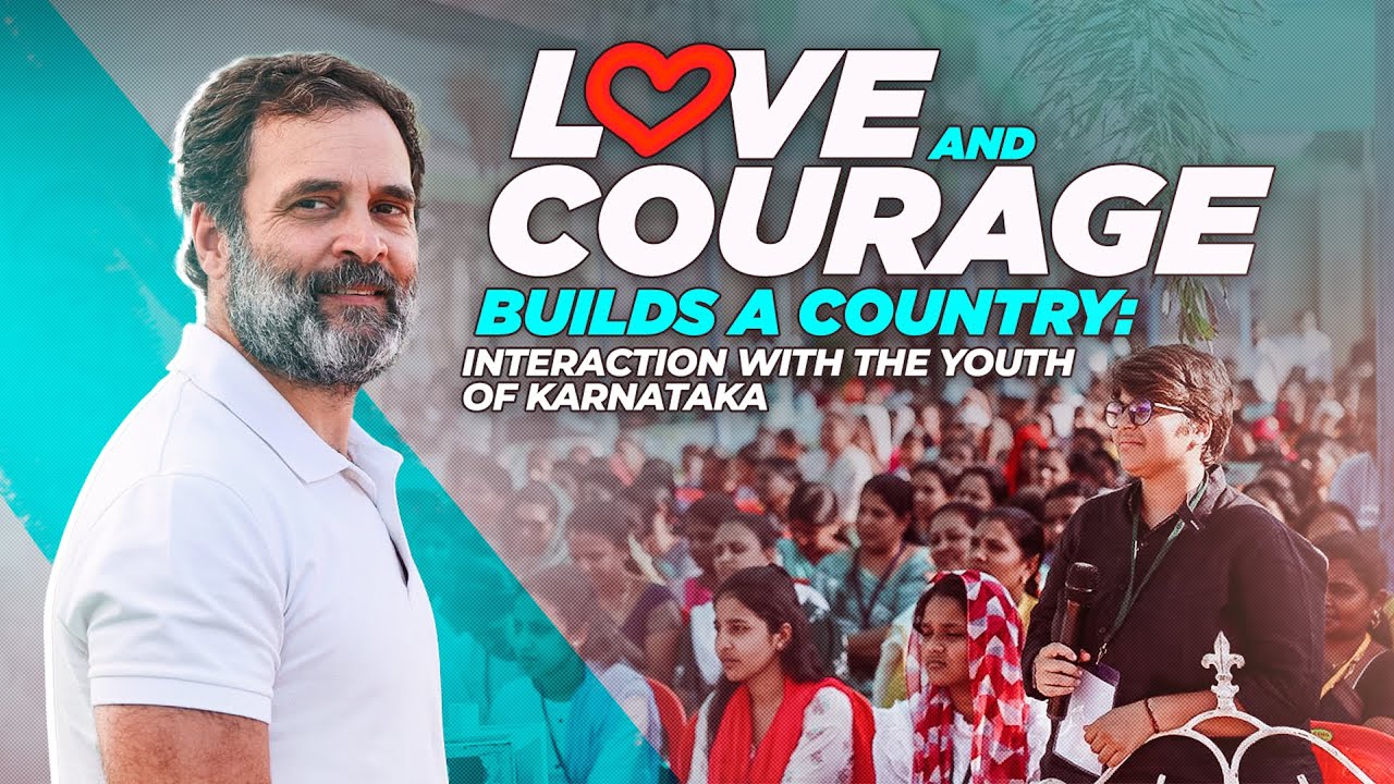 देश के प्यार का कर्ज़दार हूं, सच बोलकर अदा करता हूं | Rahul Gandhi | Youth Interaction | Karnataka