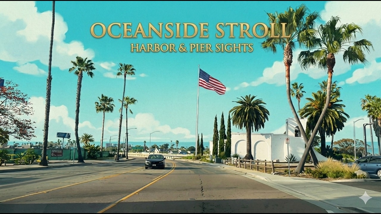OCEANSIDE STROLL | Harbor & Pier Tour | 40 Minute Immersive Vibe | 4K 60fps POV
