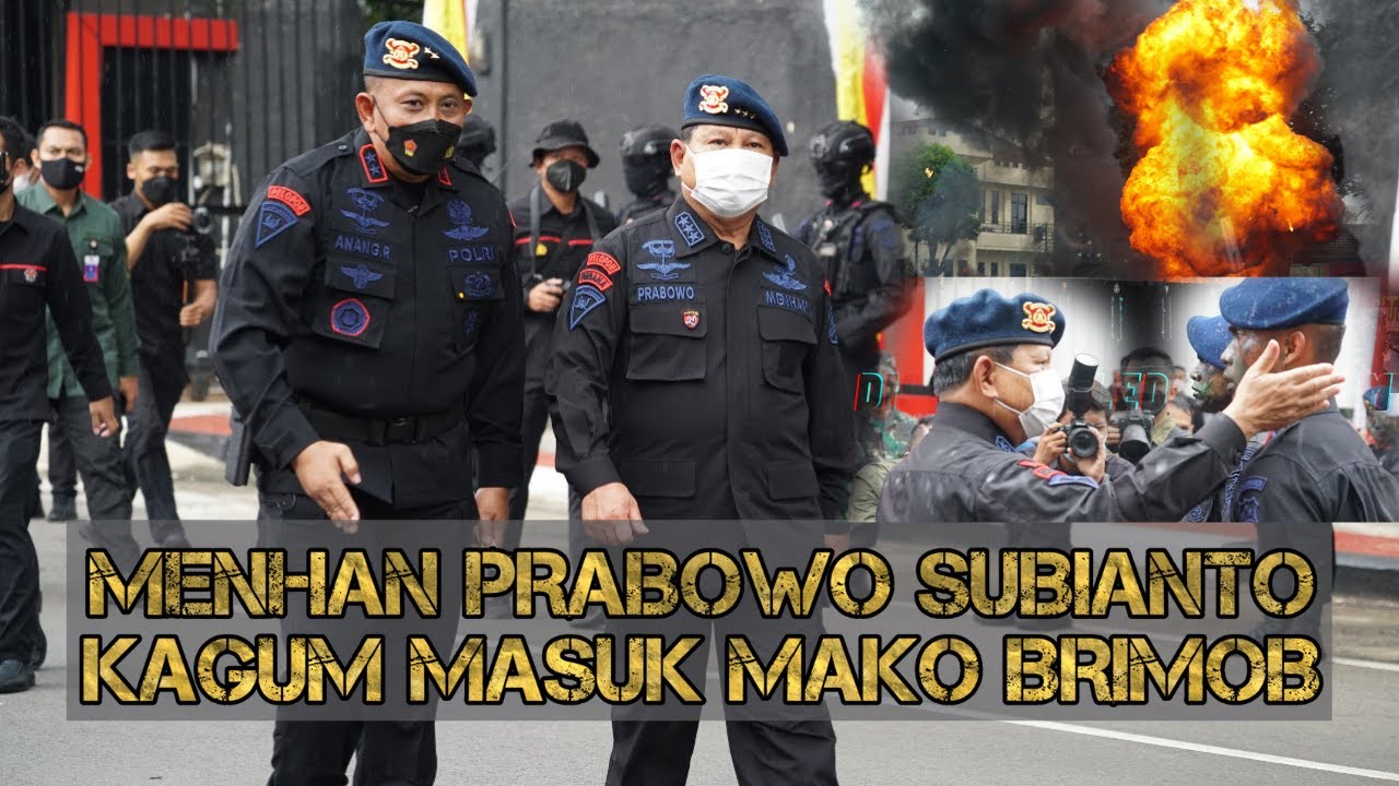 MENHAN PRABOWO KAGUM MASUK MAKO PASUKAN ELIT POLRI (BRIMOB)