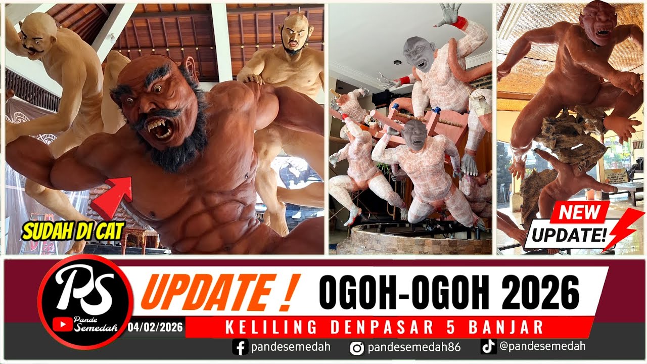 UPDATE TERKINI ! Ogoh ogoh 2026  ‼️ Keliling Denpasar 04/02/2026