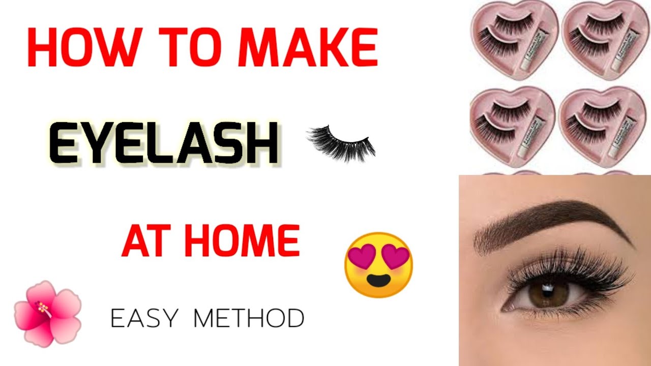 How To Make Eyelash | DIY Eyelash At Home | Homemade Eyelash At Home | Km Tail And Beauty