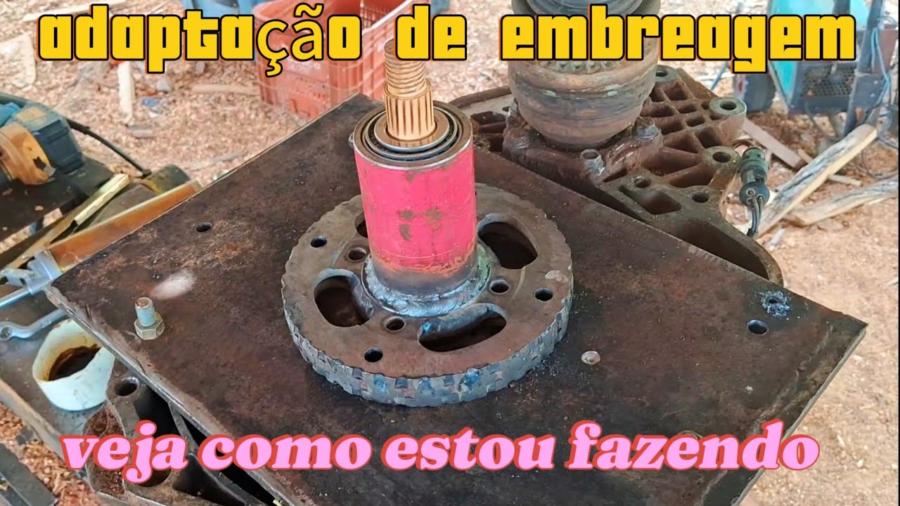 adaptação de embreagem para trator caseiro 
