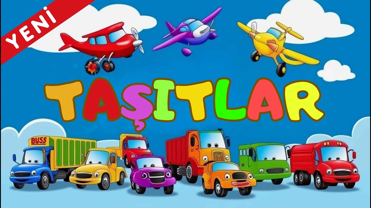 Taşıtlar Şarkısı 🚗🚌🚒 | YENİ | Eğlenceli &Ccedil;ocuk Şarkıları | Eğitici &Ccedil;ocuk Şarkıları