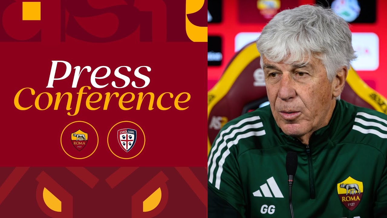 🟨 LIVE 🟥 LA CONFERENZA STAMPA DI GIAN PIERO GASPERINI ALLA VIGILIA DI ROMA-CAGLIARI